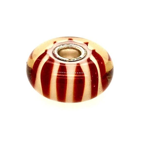 Trollbeads Chocolate Striped Charm - Picture 1 of 4